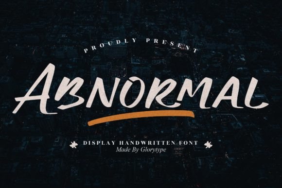 Abnormal: A Script Handwritten Font That Feels Like Your Best Idea