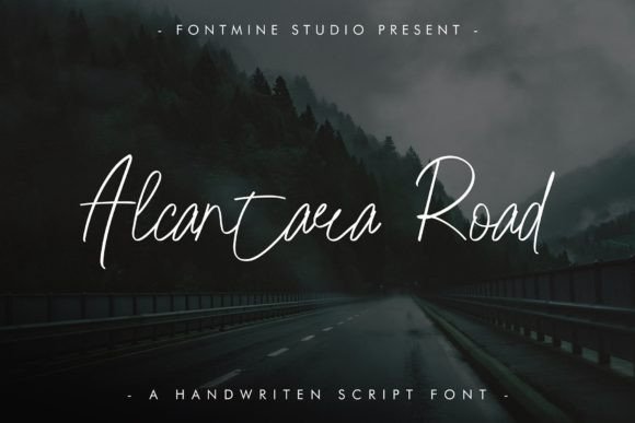 Alcantara Road: A Modern Script Handwritten Font for Elegant Editorial Design