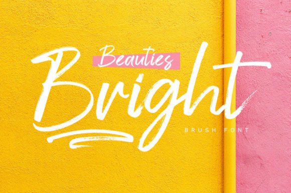 Beauties Bright: A Handwritten Brush Script Font for Editorial Charm