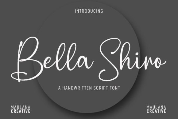 Bella Shiro Script Font for Handmade Branding