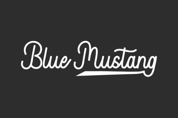 Blue Mustang Script Font for Retro-Inspired Campaigns
