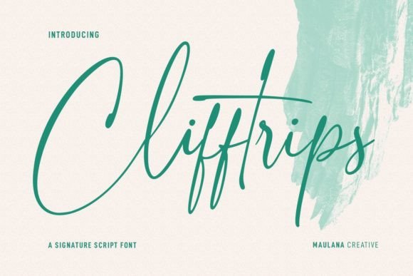 Clifftrips: A Casual Script Handwritten Font for Makers