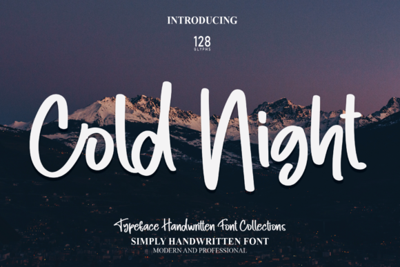 Cold Night: A Script Handwritten Font for Scroll-Stopping Brand Content
