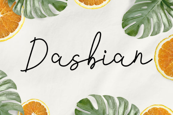 Dasbian: An Elegant Signature Script Font for Brand Design