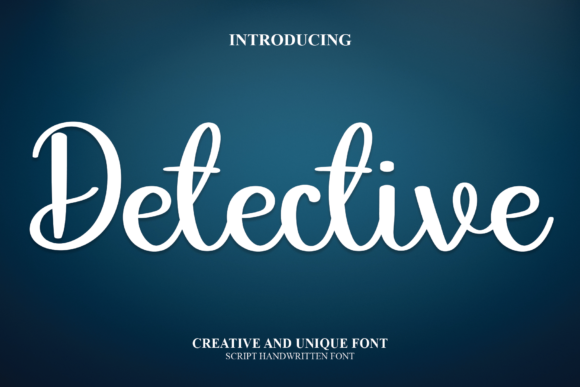 Detective: A Sweet, Whimsical Script Font for Editorial Elegance