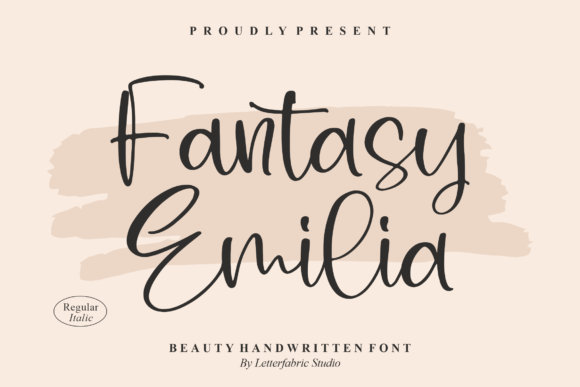 Fantasy Emilia – A Script Handwritten Font for Real Branding Projects