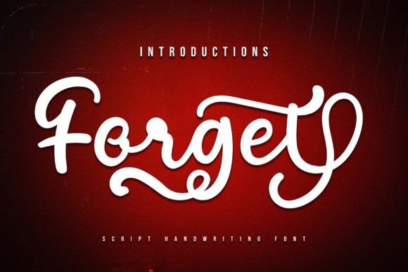 Forget Font: Elegant Script Handwritten Fonts for Small Business Branding