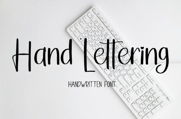 Hand Lettering Font for Handmade Labels & Invitations