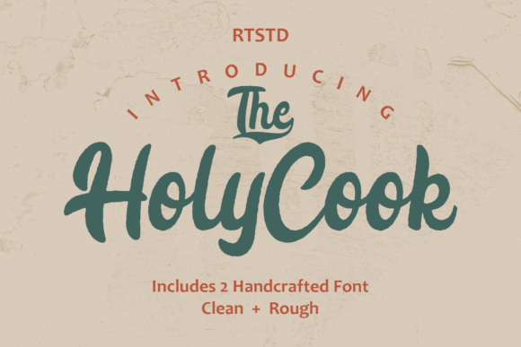 Holy Cook: A Bold Script Font for Elegant Brand Identity