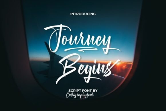 Journey Begins: A Modern Script Handwritten Font for Digital Design