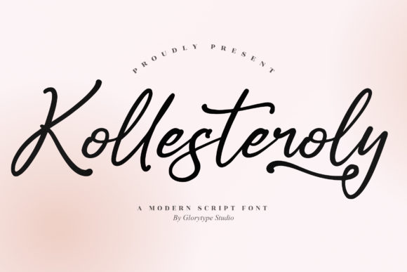 Kollesteroly: Modern Script Font for Small Business Branding