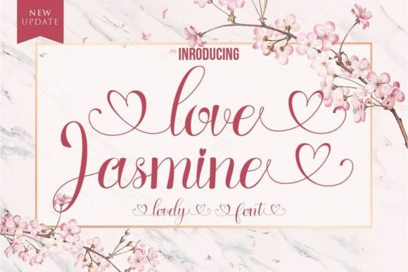 Love Jasmine Font: A Subtle Script Typeface for Romantic Branding