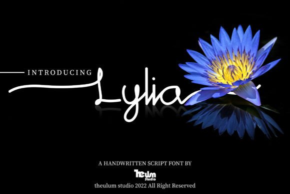 Lylia Script Font for Handmade Invitations & Branding