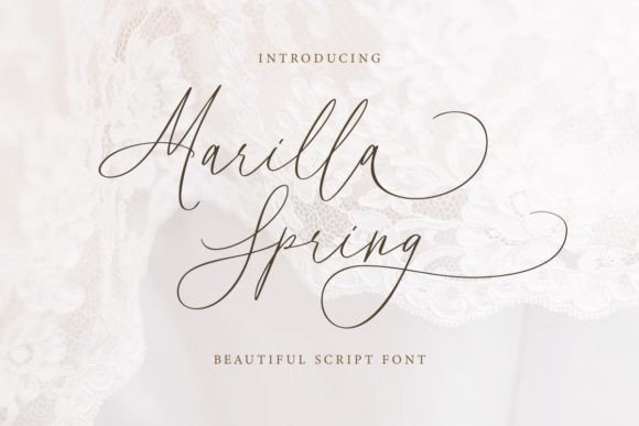 Marilla Spring: A Modern Script Font for Editorial Elegance
