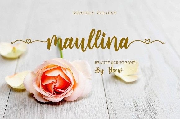 Maullina: A Smooth and Elegant Script Font for Small Business Branding