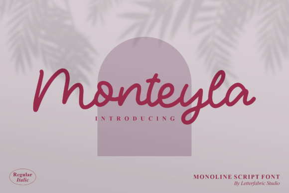 Monteyla: A Refined Monoline Script Handwritten Font