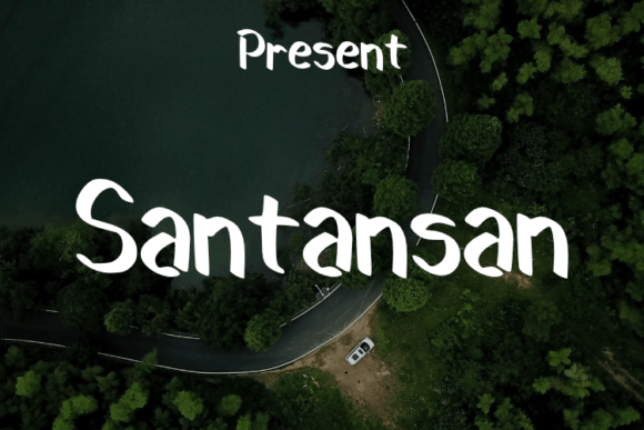Santansan Script Typeface for Luxe Branding & Digital Campaigns