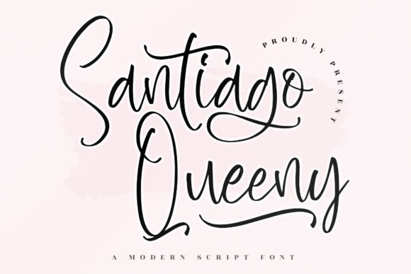 Santiago Queeny: A Modern Script Font for Real Small Business Branding