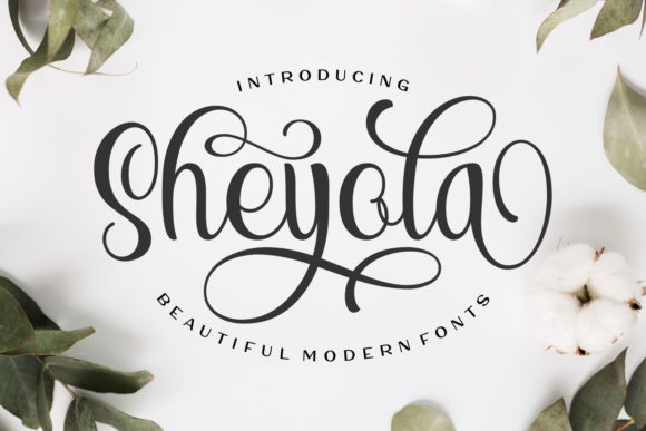 Sheyola Script Font for Handmade Branding & Printables