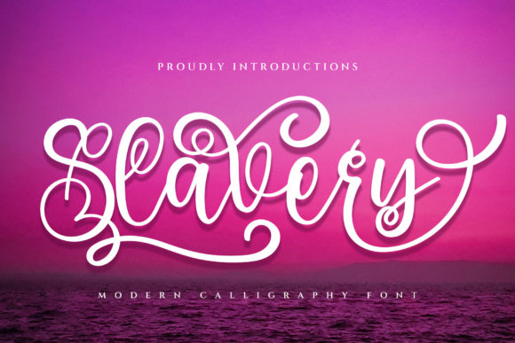 Slavery Script Font for Elegant Handmade Products
