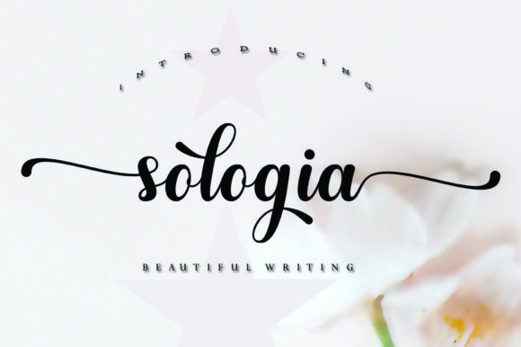 Sologia Font: Elegant Script Handwritten Fonts for Small Business Branding
