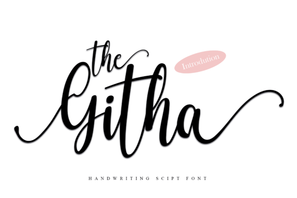 The Githa: Elegant Script Handwritten Font for Digital Design